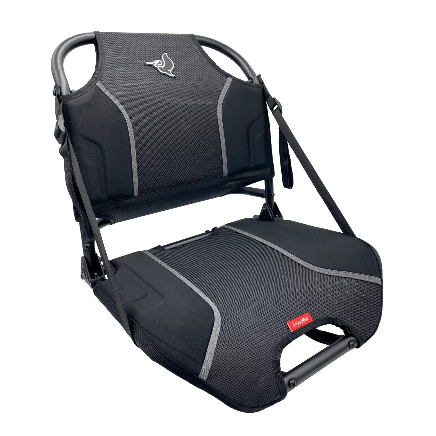 Pelican Folding Seat With Ergo360 Cushion - Black 3 Pelican Folding Seat With Ergo360 Cushion - Black